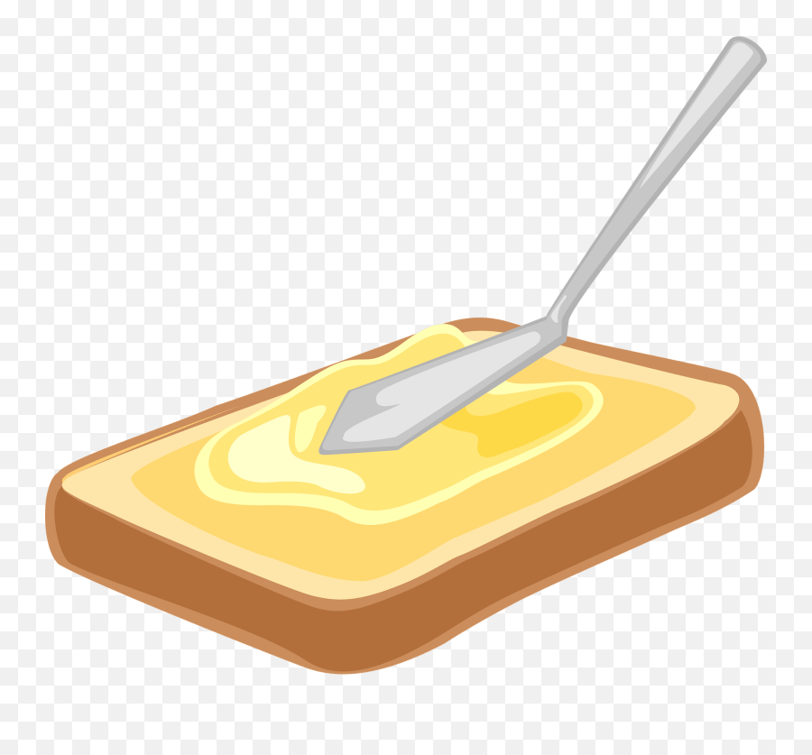 Toast With Butter Clipart - Toast Clipart Emoji,Toast Emoji