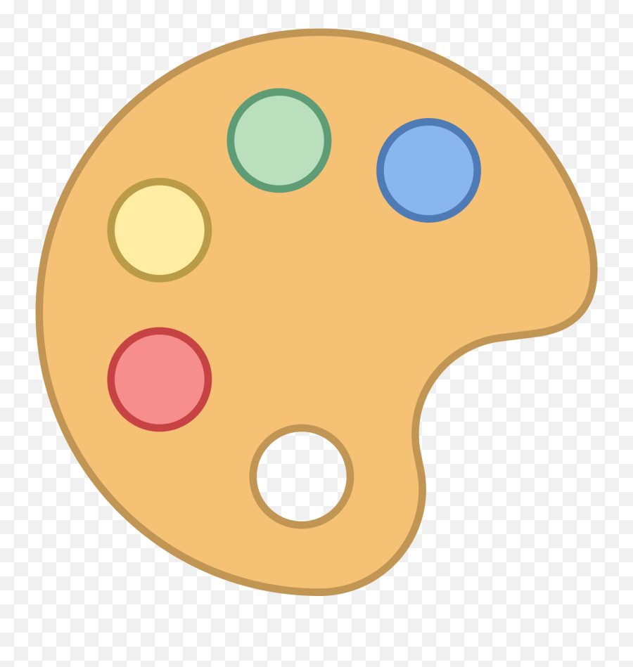 Paint Palette Icon Png Clipart - Paint Palette Png Emoji,Palette Emoji