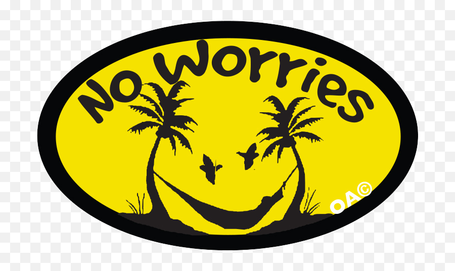 No Worries Large Sticker - Happy Emoji,No Worries Emoticon