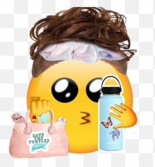Vsco Vscogirl Hydroflask Emoji Sticker - Hair Design,Flask Emoji