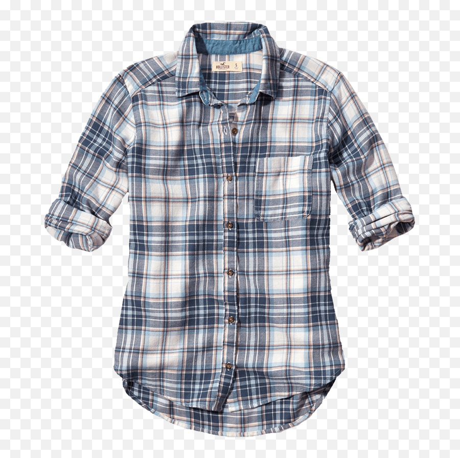 Boyfriend Easy Plaid Shirt - Hollister Shirts Png Emoji,Emoji Shirt And Joggers