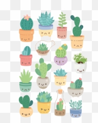 Jardín - Cactus Kawaii Emoji,Cactus Emojis