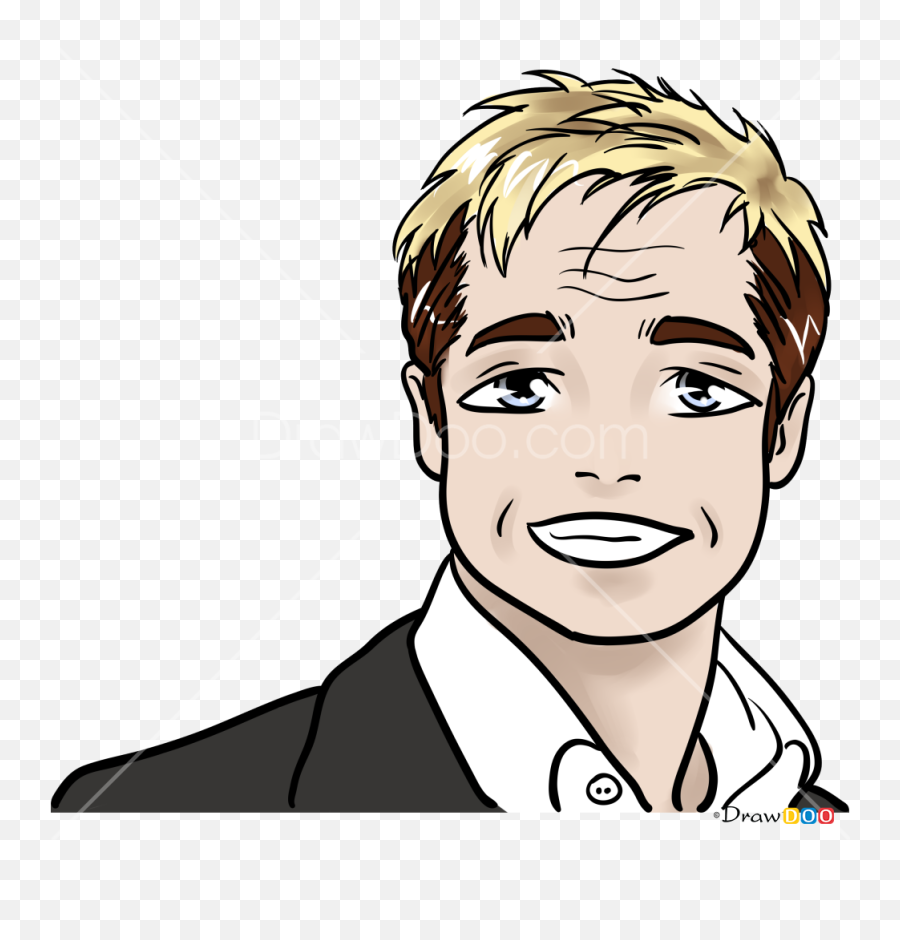 How To Draw Brad Pitt Celebrities Anime - Brad Pitt Drawing Easy Emoji,Pitt Emoji How To Draw Brad Pitt Celebrities Anime - Brad Pitt Drawing Easy Emoji,Pitt Emoji