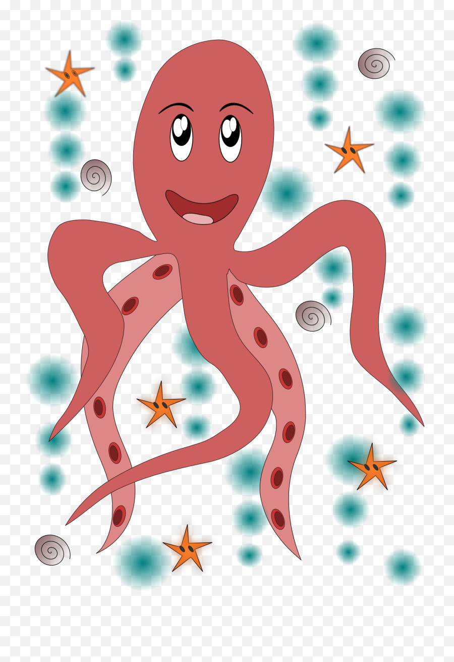 Animated Pink Octopus Free Image - Kartun Cumi Cumi Lucu Emoji,Octopus Capable Of Emotion