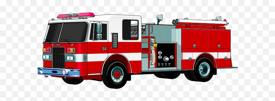 Fire Truck Clipart Kid 2 - Transparent Fire Truck Clip Art Emoji,Firetruck Emoji