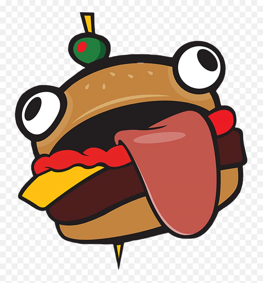 Durrburger Burger Fortnite Sticker - Durr Burger Png Emoji,Fortbyte Found By Using Emoticon In Durr Burger
