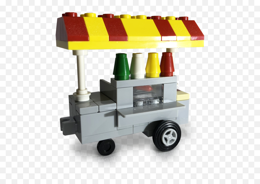 Exclusive Brick Loot Build Hot Dog Cart By Kevin Szeto U2013 100 Lego Bricks - Lego Hot Dog Cart Emoji,Facebook Emoticons 16x16