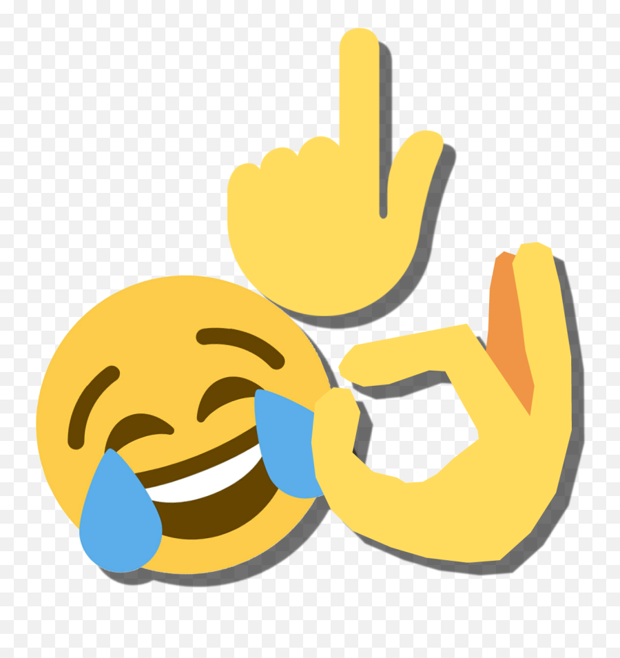 Download Discord Emoji - Laughing Crying Tears Emoji Tee Laughing Emoji With Ok Hand,Crying Emoji