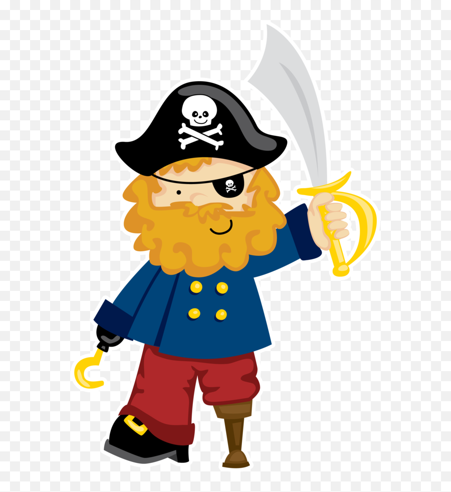 Cartoon Pirates Free Vector Png Clipart - Pirate Clipart Emoji,Emoticon Pirata