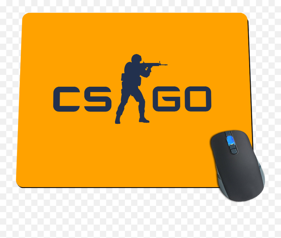 Go Logo Yellow Mousepad - Cs Go Emoji,Cs Go X Emoticon Price