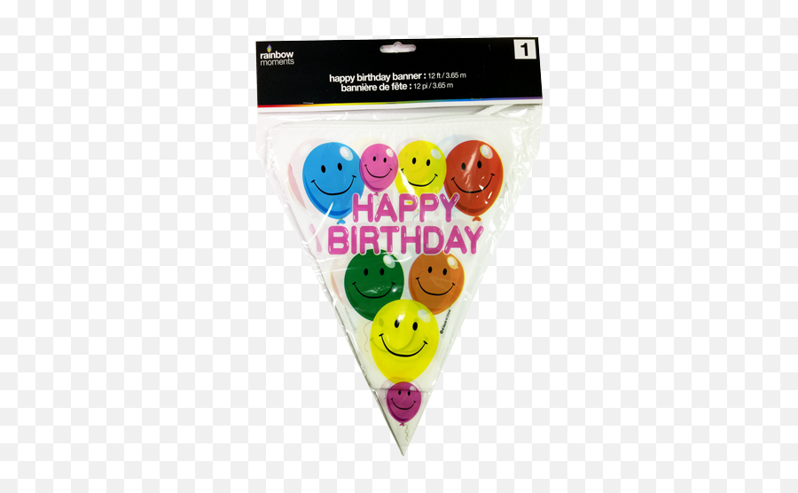 Download Hd Banner Happy Balloons Theme - Párty Praporky Happy Emoji,:3 Emoticon Girl