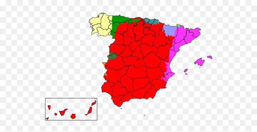 What Are Some Examples Of Countries In Which The Official Or - Spain Map Vector Emoji,Emotions En Francas