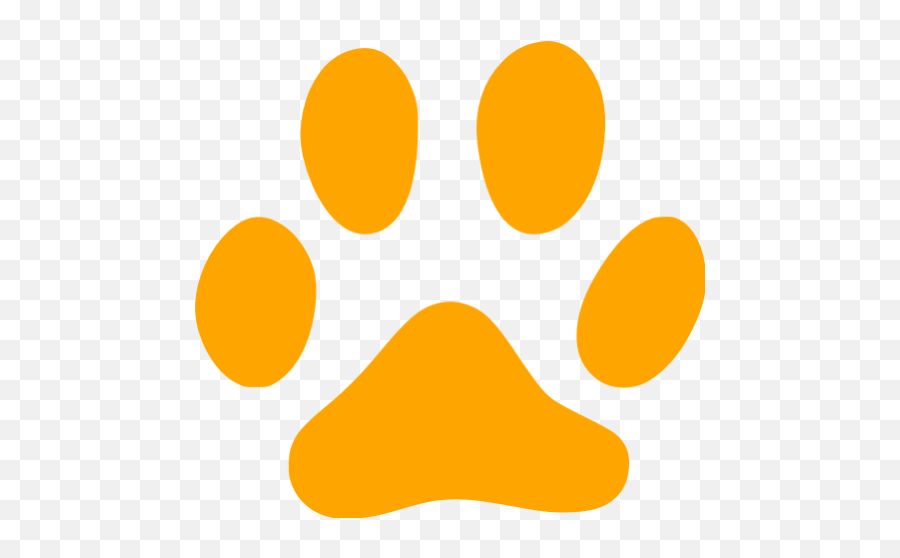 Orange Footprints Cat Icon - Free Orange Footprint Icons Orange Cat Icon Emoji,Orange Cat Emoticon