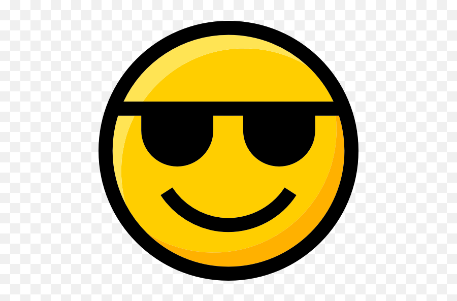 Ideogram Emoji Interface Sunglasses - Smiley Mit Sonnenbrille Icon,Emoji 37