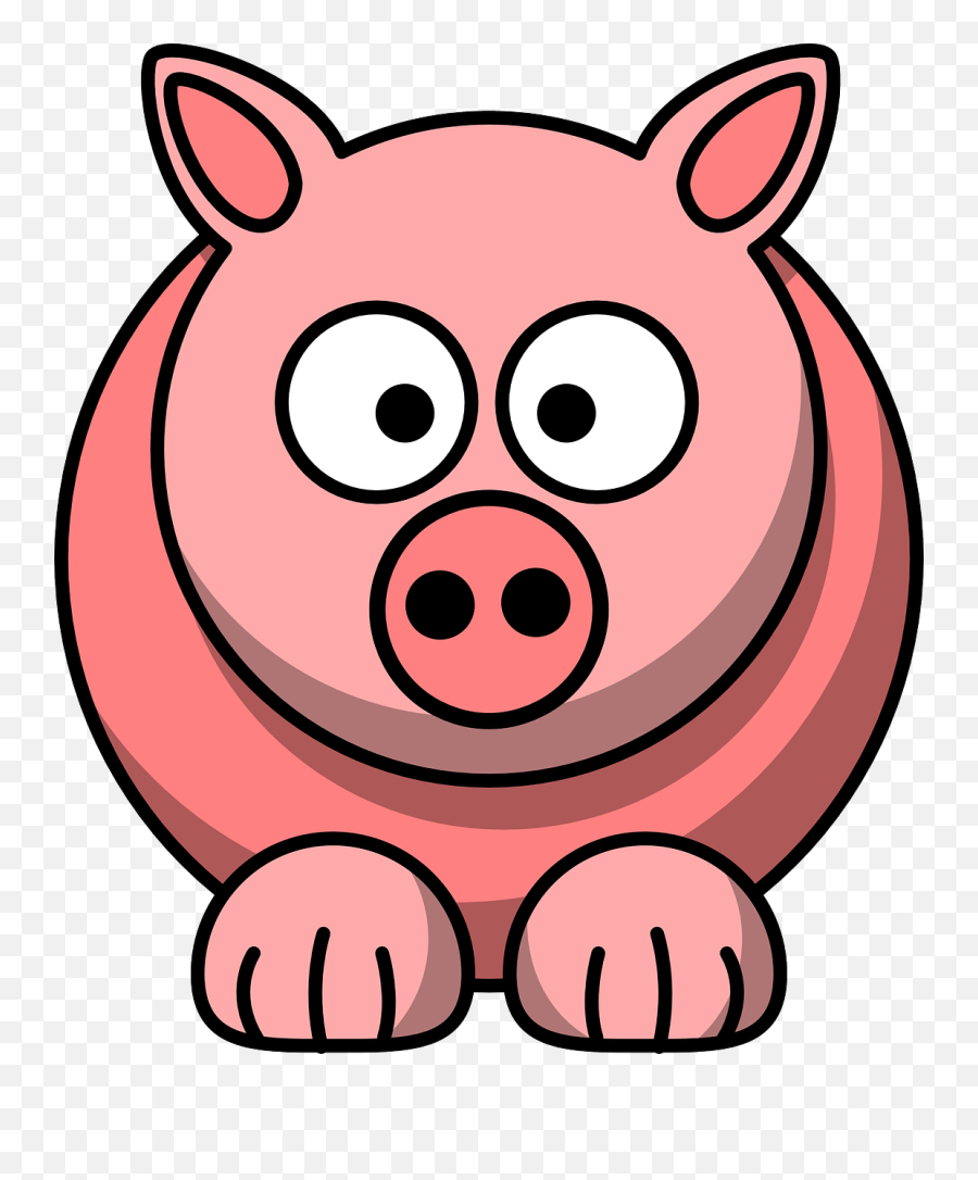 Clipart Pig Face Clipart Pig Face - Cartoon Animal Clipart Emoji,Pig Face Emoji