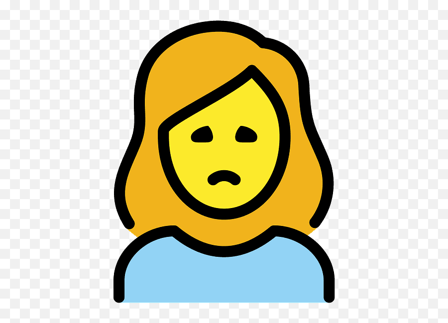 Woman Frowning Emoji Clipart Free Download Transparent Png,Emojis Tristes Png