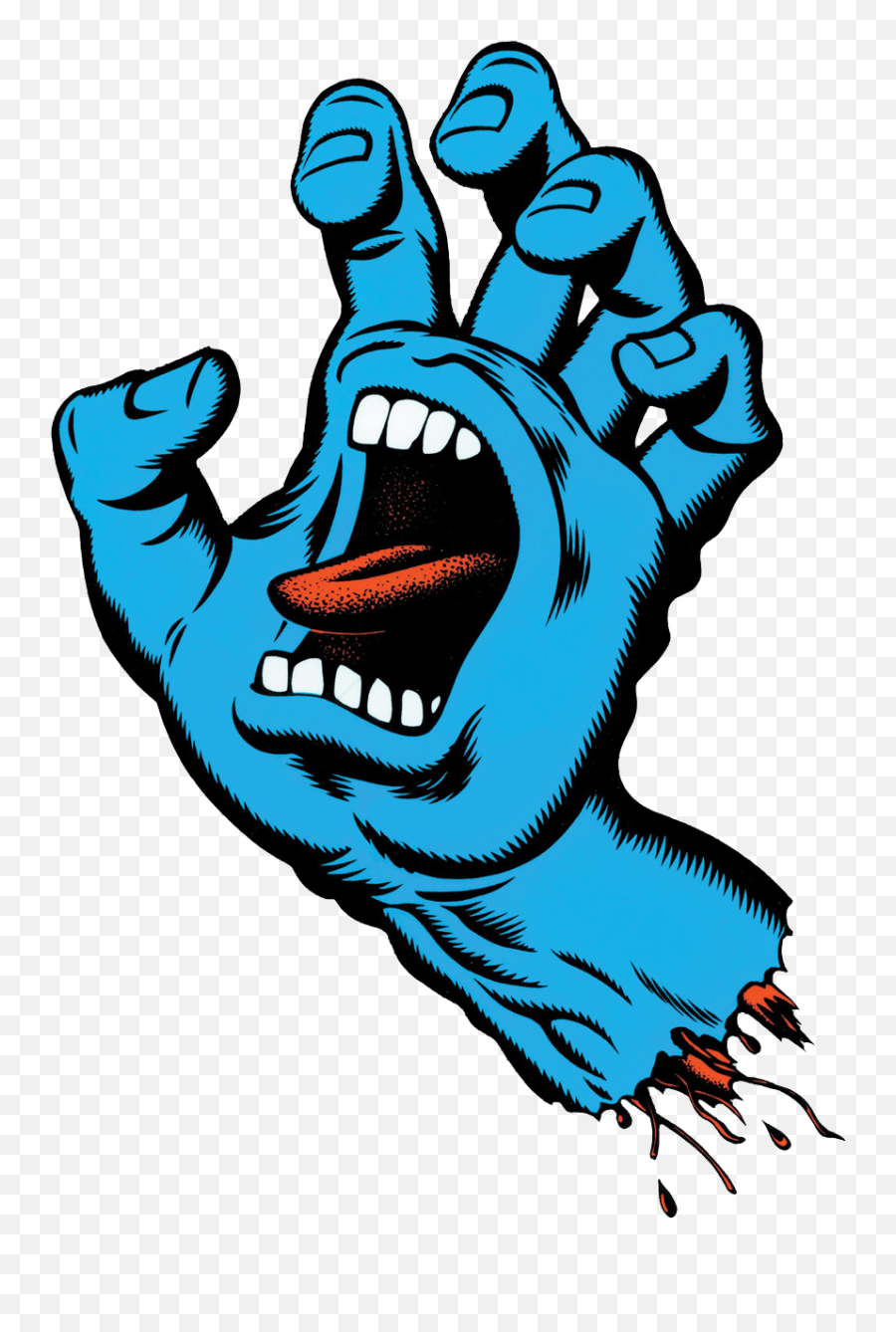Screaming Hand - Transparent Santa Cruz Hand Emoji,Shocker Hand Emoji