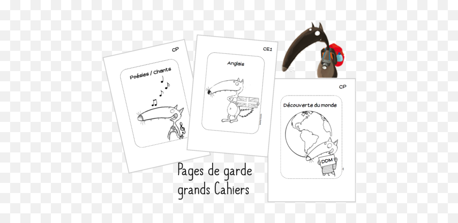 Pages De Garde Cycle 2 Le Loup - Validées Emoji,Loup Auzou Emotion Coloriag