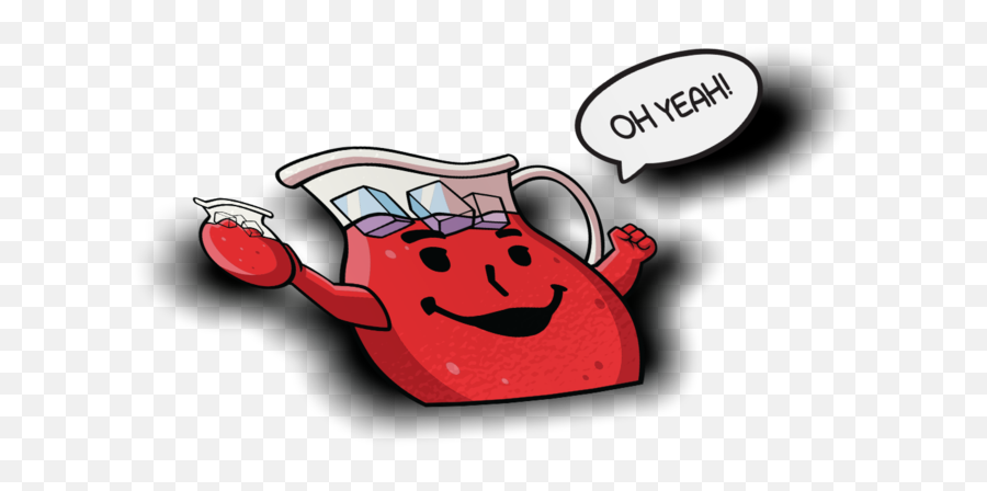 Kool Aid Oh Yeah Peeker Sticker - Koolaid Clipart Full Emoji,Yeah Yeah Emoji