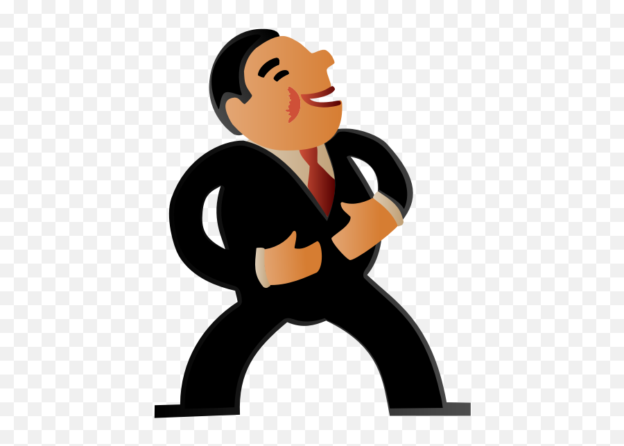 Laughing Business Man - Gradient Remix Free Svg Emoji,Bussiness Man Emoji