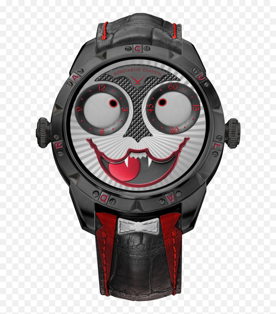 Wristmons - Konstantin Chaykin Konstantin Chaykin Joker Dracula Watch Emoji,Black Santa Emoji