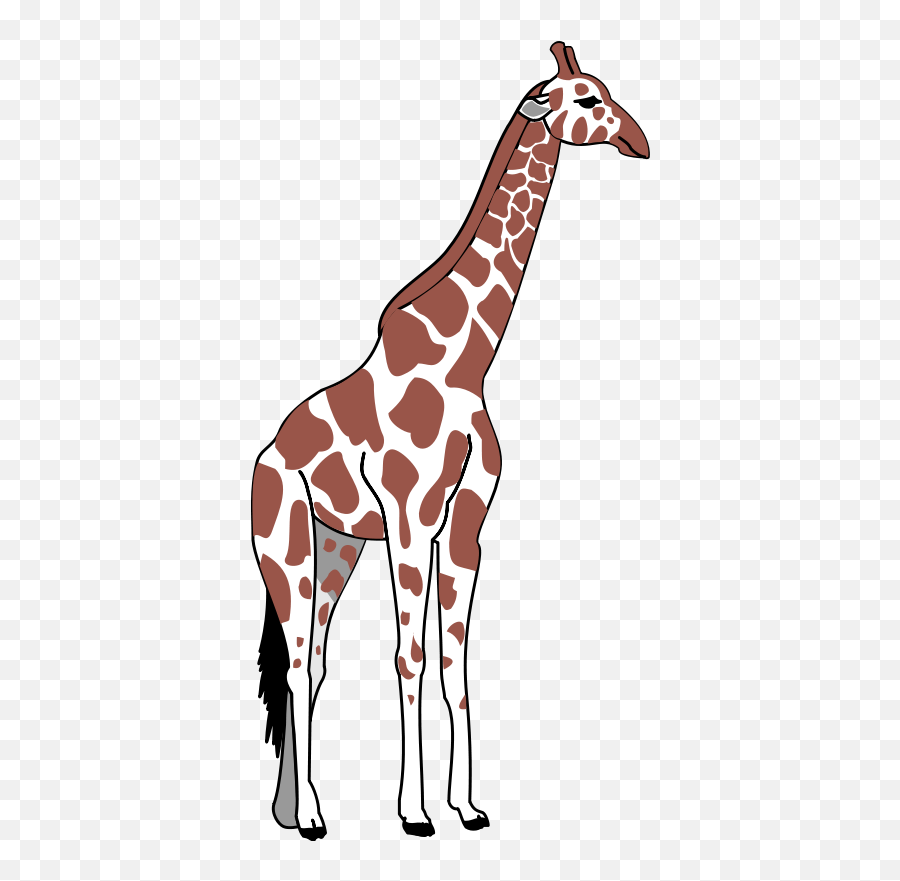Brown Giraffe Clip Art - Clip Art Library Tall Clipart Emoji,Giraffe Emojis