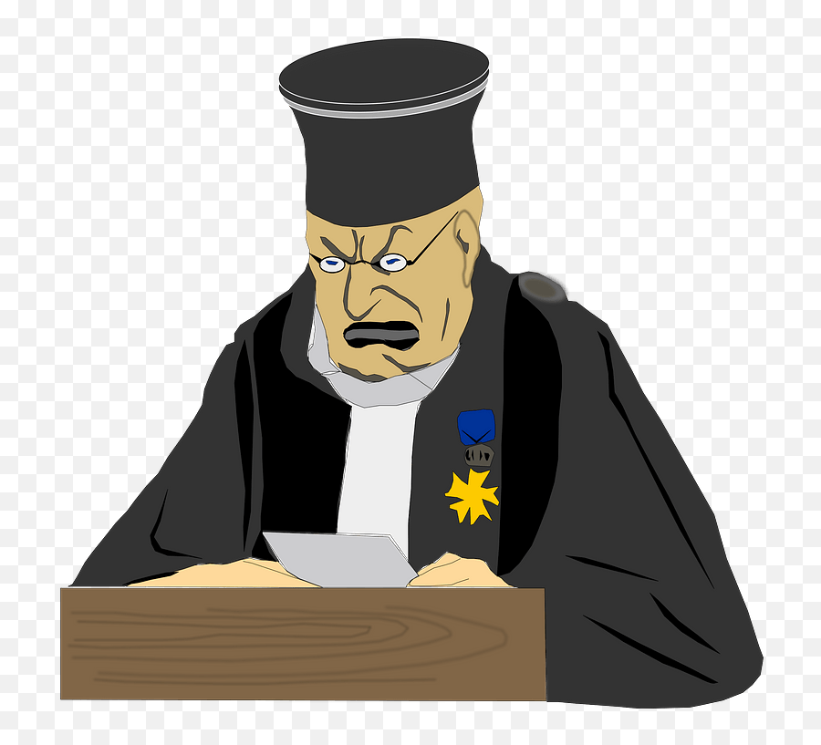 Angry Judge Clipart Free Download Transparent Png Creazilla - Judge Man Clipart Emoji,Angry Hat Emoji