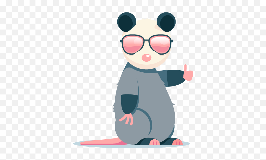 Awesome Possum - Possum Clip Art Emoji,Possum Emoji