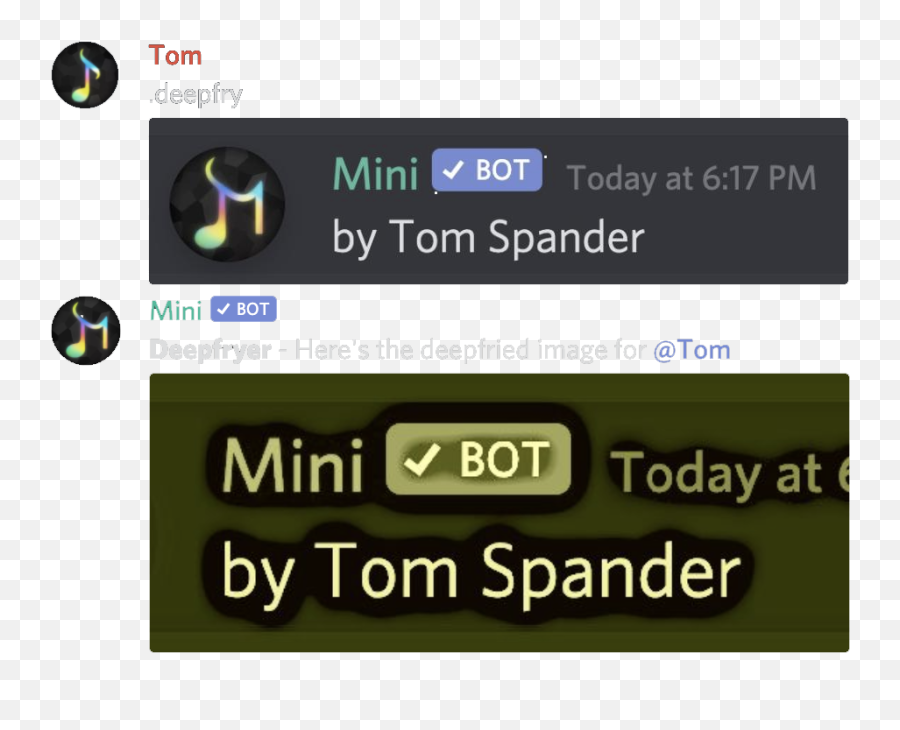 Mini - Discord Bot By Tom Spander Technology Applications Emoji,Deep Fried Emoji Memes