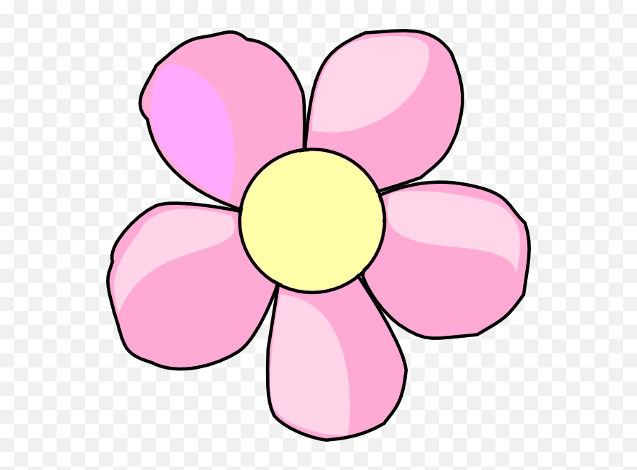 Flores Cliparts - Cute Pink Flower Clipart Png Transparent Dibujo De Flores Rosadas Emoji,Flor Emoji