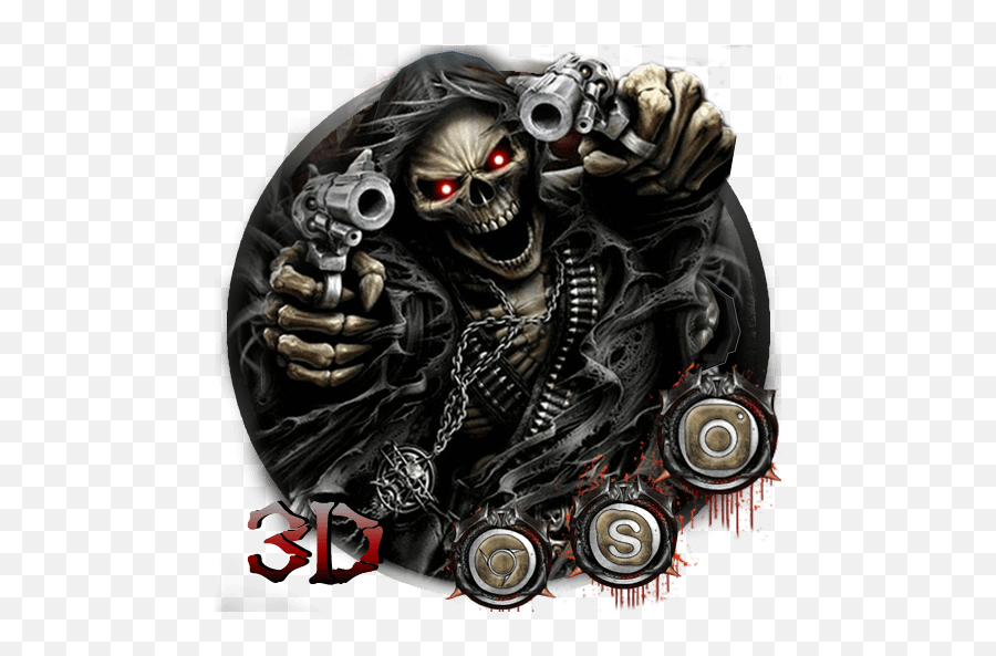 3d Devil Skull Theme - Only Stick I Touch While Driving Is My Pen Emoji,Devil Emoji Keyboard