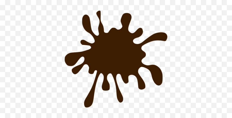 Dark Brown Splat Png Svg Clip Art For Web - Download Clip Brown Paint Splatter Clipart Emoji,Emoji Splat Ball
