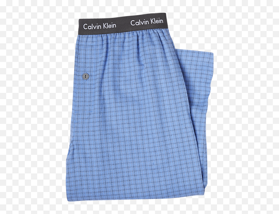 Calvin Klein Blue Check Flannel Pajama Pants - Solid Emoji,Soft Pj Pants Emojis