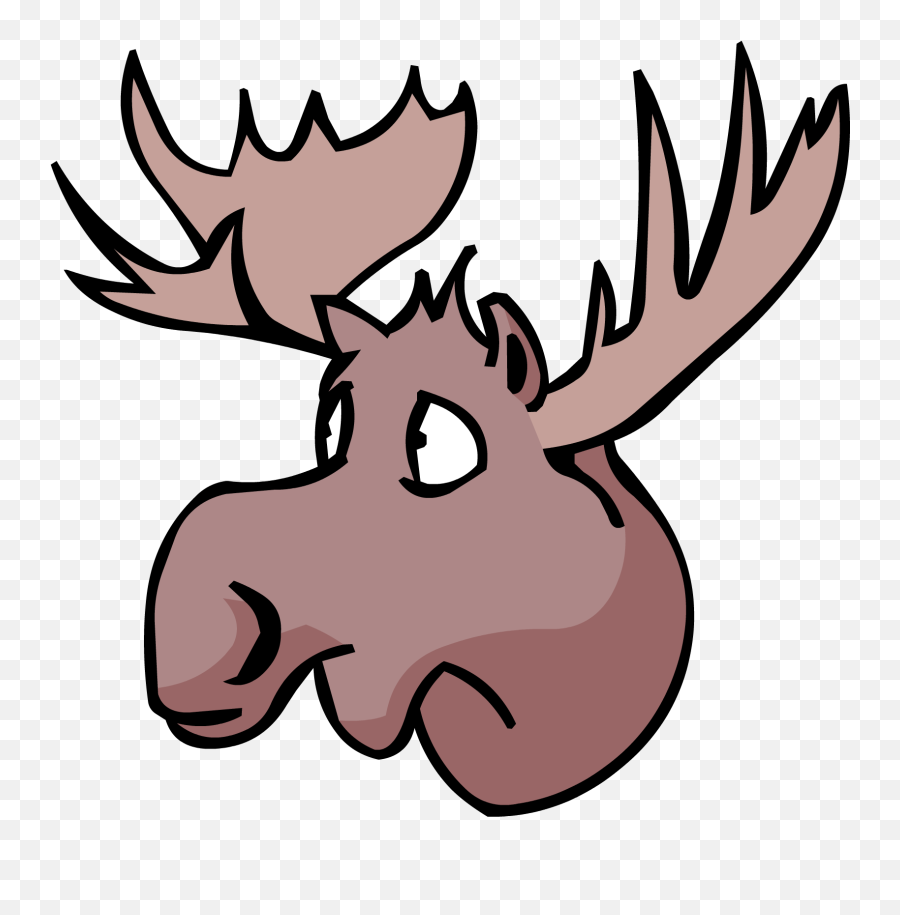 Moose Head - Transparent Moose Head Clipart Emoji,Disney Emojis Party Disney Moose Parties