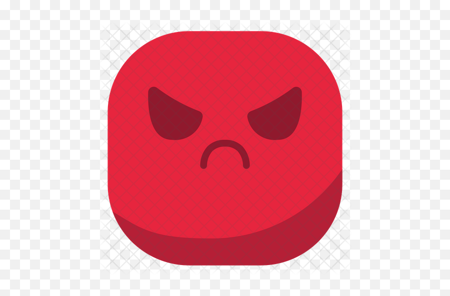 Angry Face Emoji Icon - Dot,Cross To Bear Emoji
