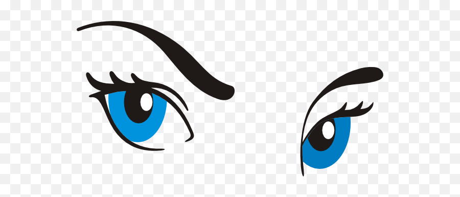 Blue Eyes Cartoon Png - Blue Eyes Clipart Emoji,Engry Emoticon Face