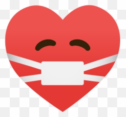 Face Mask Emojis Including A Heart - Heart With Mask Emoji,Mask Emoji