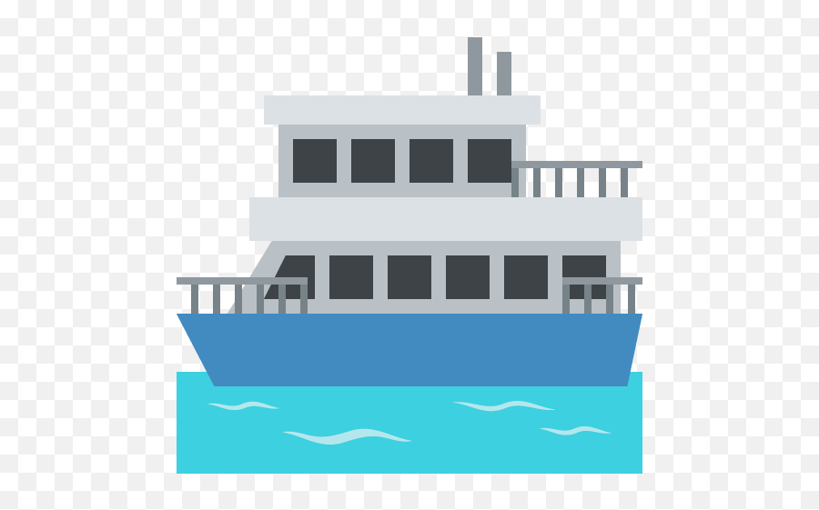 Ferry - Marine Architecture Emoji,Boat Emoji Png
