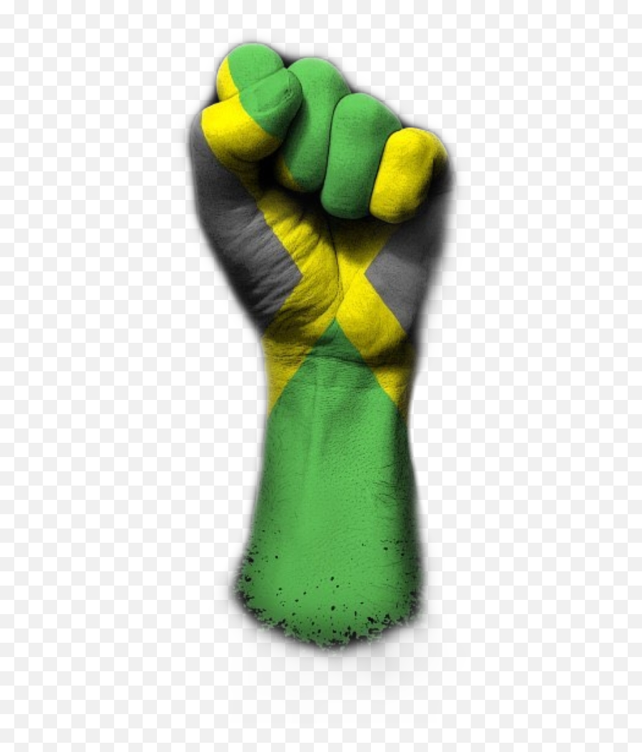 Jamaica Fist Sticker By Chris Blyth - Fist Emoji,Jamaica Emoji