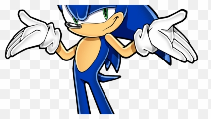 Sonic Shrugging Sonic The Hedgehog Know - Sonic Shrug Emoji,Kanye Shrug Emoticon Yahoo