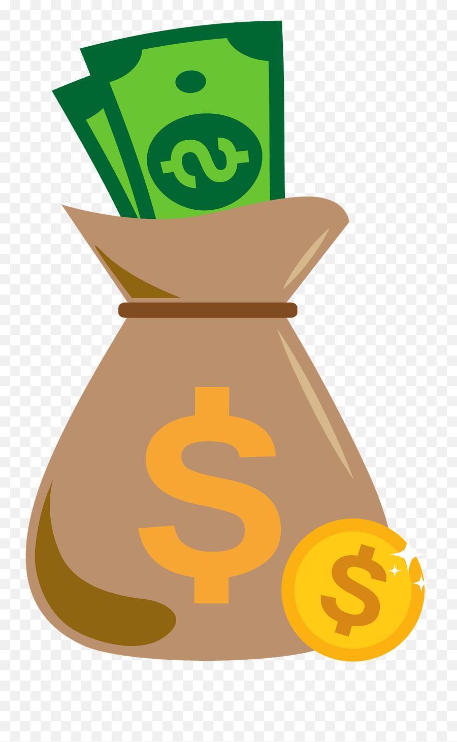 Money Bag Clipart - Dinheiro Png Emoji,Money Bag Emoji Transparent