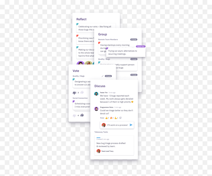 Parabol Free Agile Meeting Tool For Remote Teams - Dot Emoji,Text Emoticon That Looks Like A Running Person