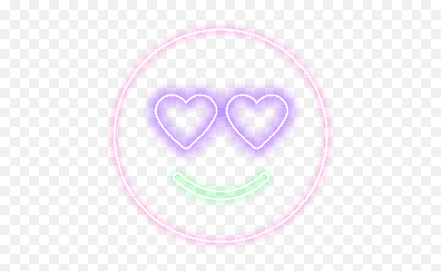Love Happy Smile Smile Emoji Neon - Happy,Neon Emoji