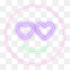 Love Happy Smile Smile Emoji Neon - Happy,Neon Emoji