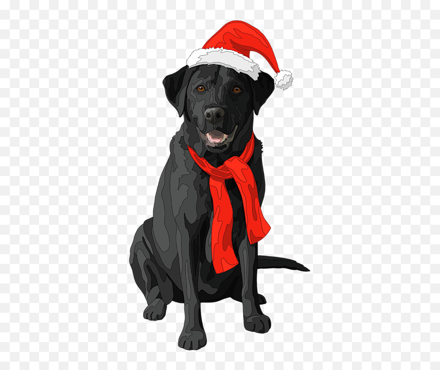 Christmas Dog Black Labrador Retriever Sticker Emoji,Baf Dog Emojis