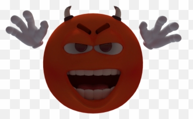 Smiley Horns Emotion Emoticon - Happy Emoji,Walnut Emoji