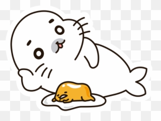 Gudetama And Goma - Chan Sticker Sticker Mania Emoji,Darwin Gumball Emoticon Face
