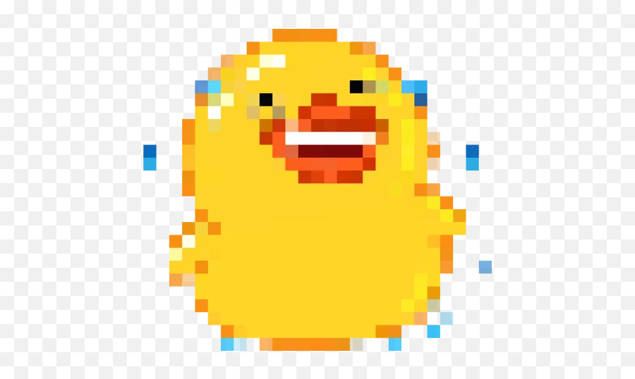 Rofl 8 - Bit Duck Telegram Stickers Emoji,Gasp Emoji Discord