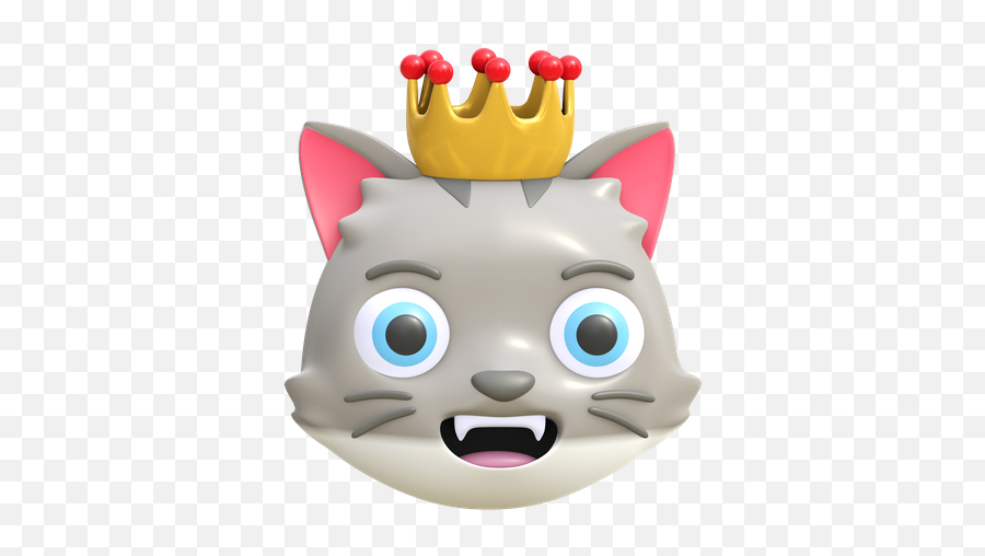 Premium Cat Listening Music Emoji 3d Illustration Download,Black Cat Face Emoji