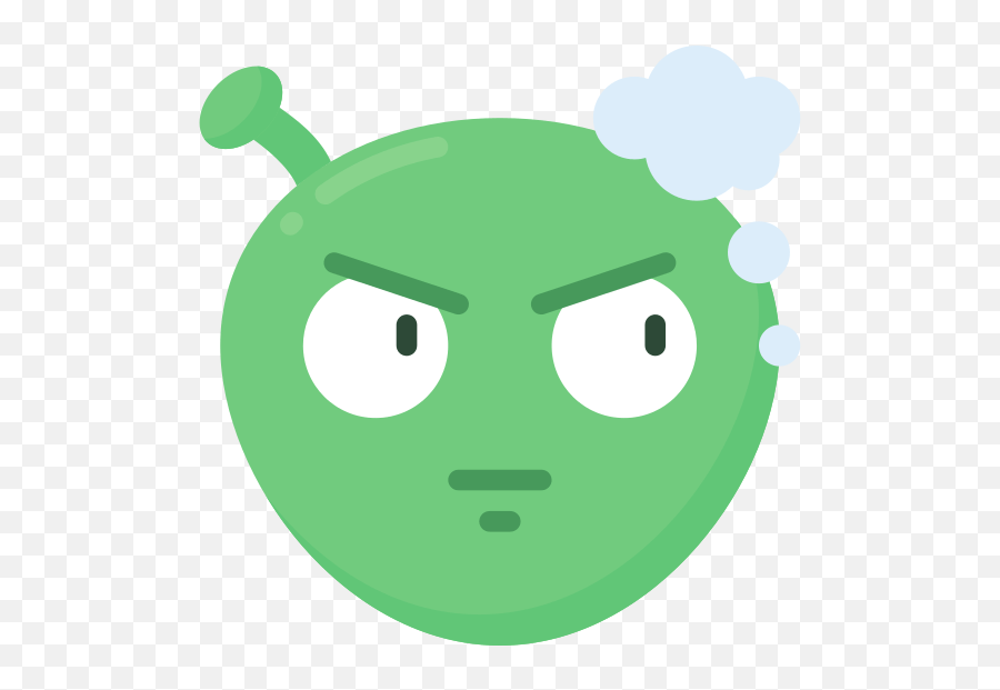 Angry Alien Emoji Vector Illustration - Canva,Angry Cursing Emoji